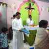 Celebrazioni natalizie nella missione di San Giuseppe, India