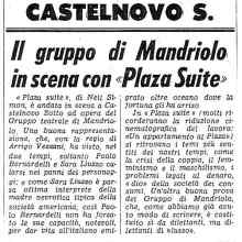 Plaza suite (Neil Simon). Gruppo Teatrale Mandriolo, 1977.