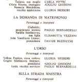 Scherzi (dagli Atti Unici di Antòn Pàvlovic Cechov). Gruppo Teatrale Mandriolo, 1987-88.